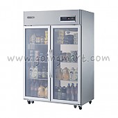 고급형 간냉식 냉장고 글라스 도어 냉장 1057L WSFM-1260DR(2G)