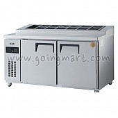 고급형 직냉식 토핑테이블1500 (냉장486ℓ) GWM-150RTT (밧드통포함)