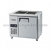 고급형 간냉식 찬밧드테이블900(3자) GWFM-090RBT 냉장 159ℓ