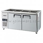 고급형 간냉식 찬밧드테이블1500(5자) GWFM-150RBT 냉장 364ℓ