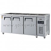 고급형 간냉식 찬밧드테이블1800(6자) GWFM-180RBT 냉장 466ℓ