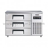 높은서랍식냉테이블 1200(4자) CWSM-120HDT 냉장 270ℓ